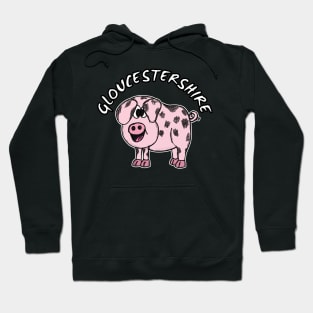 Gloucestershire Old Spot Pig Gloucester Funny Hoodie